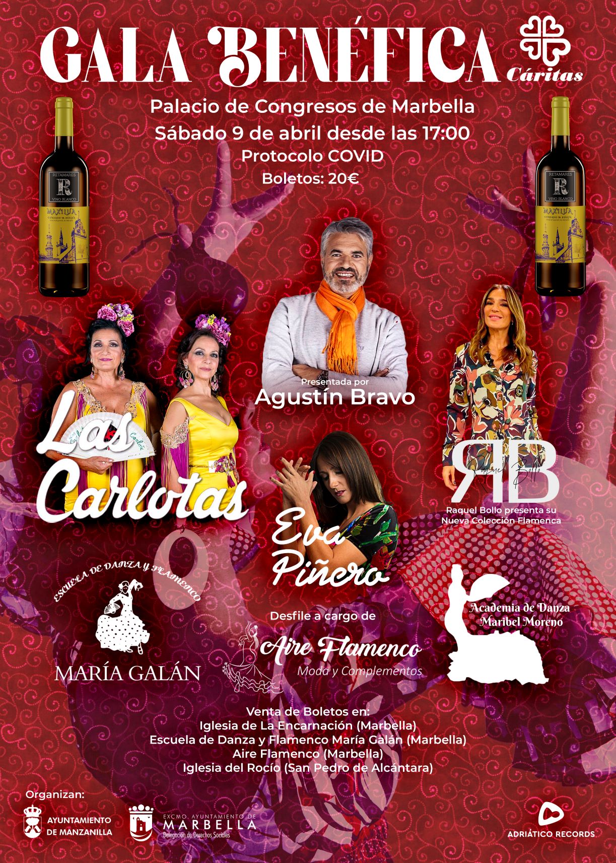 El Palacio de Congresos Adolfo Suárez será escenario el próximo 9 de abril de la Gala Flamenca Solidaria a beneficio de Cáritas